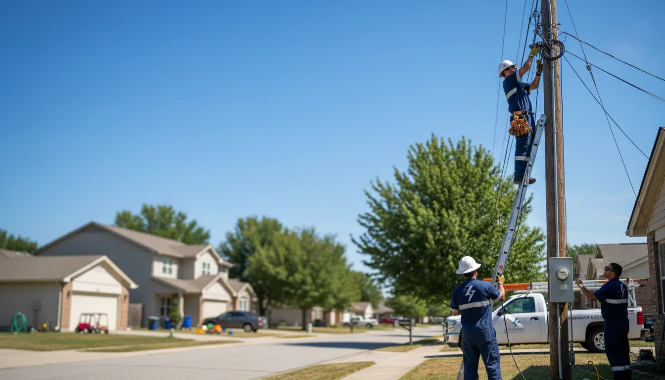 Residential electrician providing installation services in Bruington, VA